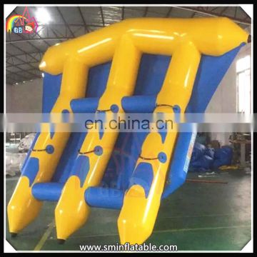 Crazy Games inflatable water banana boat,flying fish water games boat,inflatable flying banana boat