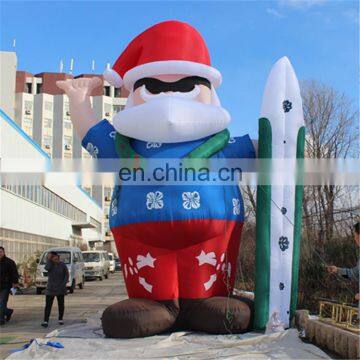 Advertising Outdoor Airblowing Christmas Inflatable Santa Claus for Christmas Decoration photo-2
