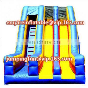Medium-sized dual lane cheap inflatable dry slide ID-SLM023