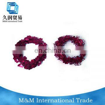 Indian New Year Party Garland With Shinning Glitter Heart Pendant