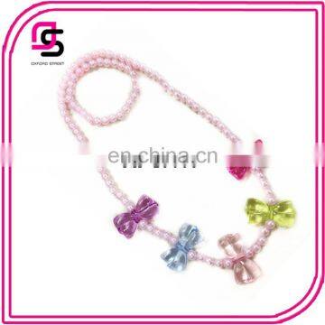 2015 Pearl Necklace And Bracelet Jewelry Set For Children