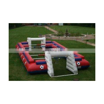 Exciting inflatable foosball field/human foosball field/human table football field