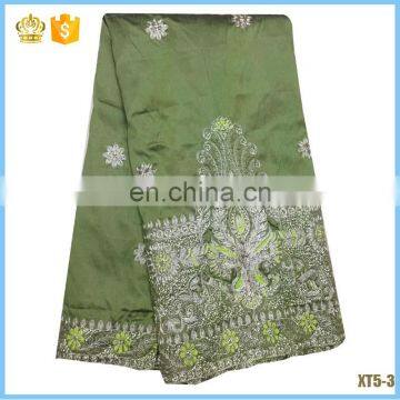 2016 Top design sequins george fabric/African george lace/african raw silk george lace fabric A16022310
