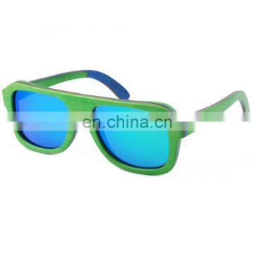 2018 Custom made promotional wooden sunglasses woman ballast manufactured in China