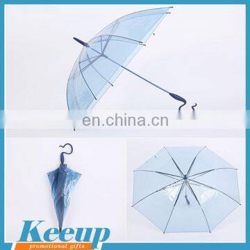 Promotional Make Your Logo clear plastic foldable transparent umbrella