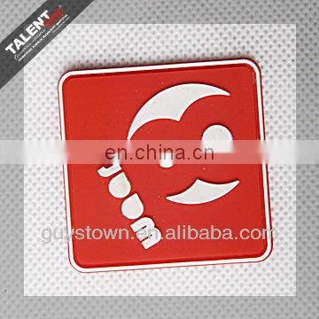 custom private design clothing brand logo rubber logo patches badge