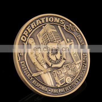 Hot sale high quality custom designed 3Dlogo embossed at double sides Miami city coin