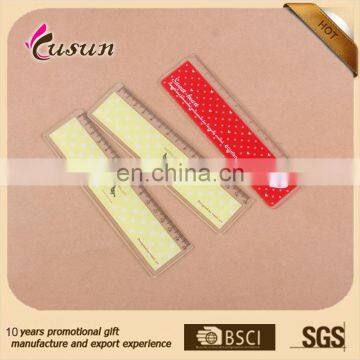 customized Advertising plastic 15cm promotional ruler