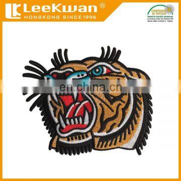 custom tiger design patches,tiger patch,sew-on tiger patch