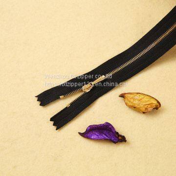 #3 #4 #5 #8 #10 Metal Brass Zipper With Corn Teeth Close End photo-3