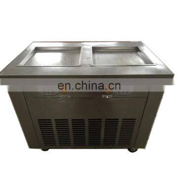 Double 2 Square Pan Fried Ice Cream Roll Making Machine photo-2