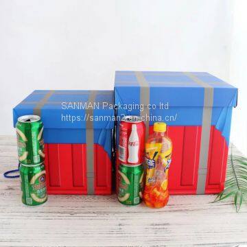 Square cardboard packaging box