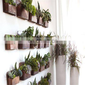 Vertical Galvanized Steel Garden Wall Hanging Pocket Planters