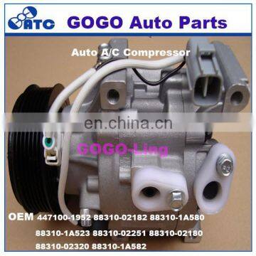 High Quality SCSA06C Auto A/C Compressor for Toy ota Corolla /Yaris 1.6 OEM 447100-1952 88310-02182