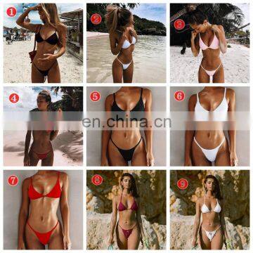 RTS Custom Sexy Swimwear Micro Mini Thong Bikini Thong Swimsuit For Women photo-3
