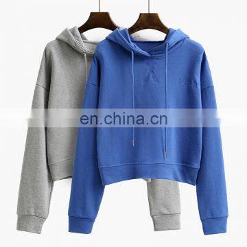 Unlined custom plain blank pullover hoodies women