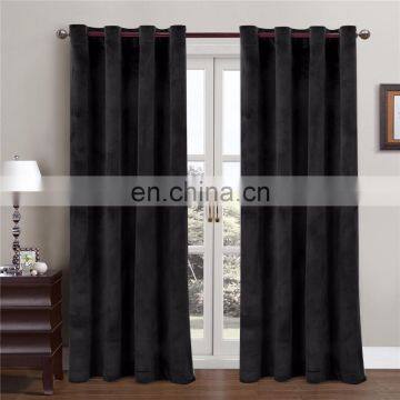 hot sale & high quality velvet window curtain with great price