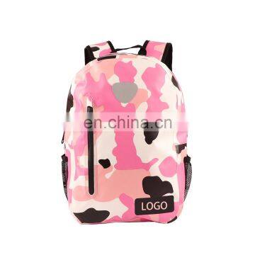 New Arrival Pink Ladies Sport Waterproof Backpack Camping Water Resistant Bag For Women