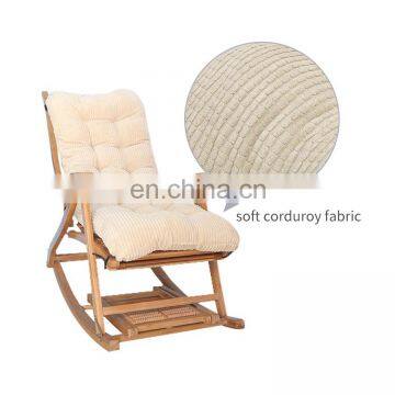 Custom Cotton Fabric Sun Lounguer Cushion Rocking Chair Outdoor Bench Garden Rattan Chair Wooden Sofa Cushion Pillow photo-5