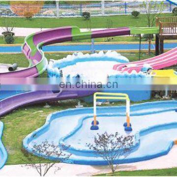 Tongxin Water house with big fiberglass water  slide  T-8204