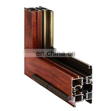 6063 T5 Wooden Grain Alloy Aluminum Window and Door Profile photo-3