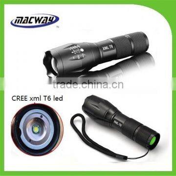 Zoomable xml t6 10W Aluminum Strong Bright flashlight