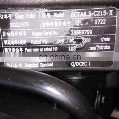 215HP Water Cooling 6CTA8.3-C215 Construction Machine Diesel Engine