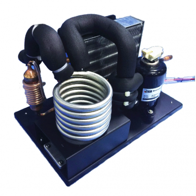 Miniature Refrigeration Condensing Unit for Medical Liquid Loop Cooling