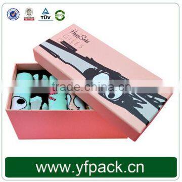 Folding paper socks box/socks packaging box/paper box for socks printing wholesale