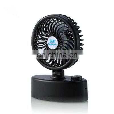 USB Small Oscillating Air li Ion Rechargeable Battery Fan photo-2