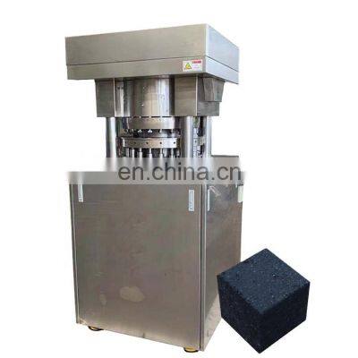 Arabia Automatic Coconut Shell Powder Forming Cubic Shape Briquetting Rotary Type Round Shisha Charcoal Making Machines Price