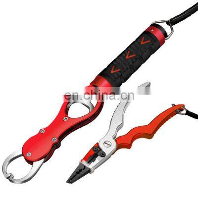 Portable Aluminum Alloy Fishing Gripper Fish Grip Lip Clamp Grabber Tool Fish Controller