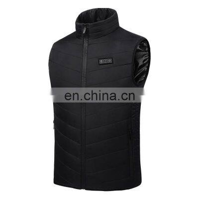 USD Smart Large Size Casual Stand Collar Heating Waistcoat photo-5
