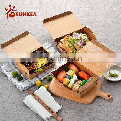 Compostable PE coating food grade lunch paper box