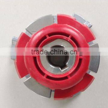 Special shape buckles for floor scrubber brush