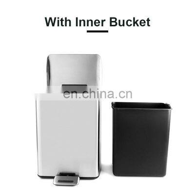 New Household Kitchen 20L 30L Stainless Steel Pedal Trash Can Pedal photo-2