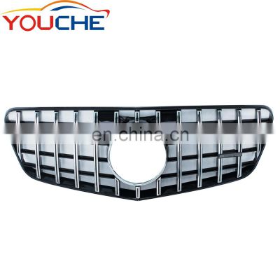 GTR GT ABS front grille for Mercedes E class W212 pre facelift 2010-2013 silver color