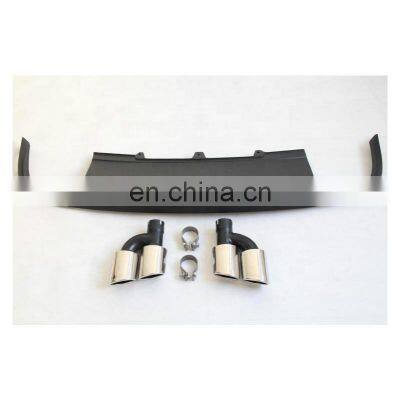 S5 Car Bodykit Diffuser For Audi A5 S5 Ordinary Edition 4 Doors Style Rear Bumper Diffuser With Tailpipe 2009-2011 photo-3