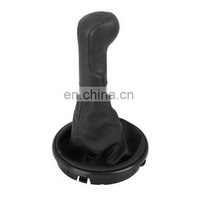 5 Speed Gear Shift Knob Gaiter Boot Cover Black for Skoda Fabia MK2 2007-2010