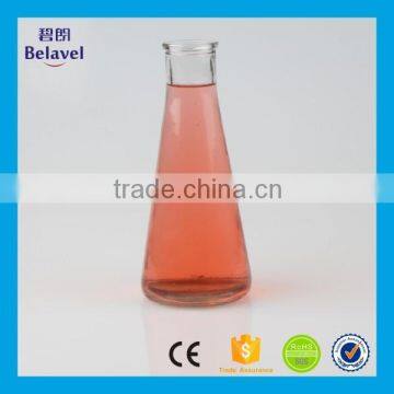 High quality cone-shape beverage bottle glass milk juice bottles with cork