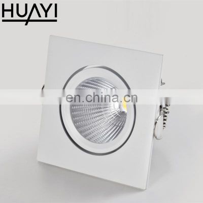 HUAYI New Arrival Simple Style Aluminum White Color 9w Restaurant Indoor Recessed Led Spot Light