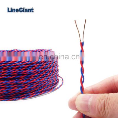 Fire Rated Anneal Copper Conductor PVC Insulated Flexible Cable RVS 14 Gauge 1.5mm Twisted Wire Pair Flexible Wire