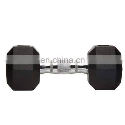 Custom Gym Mancuernas Kurzhantel Equipment Weight Lifting Dumbbell Set Man Fitness Black Rubber Hex Dumbbell Sets photo-4