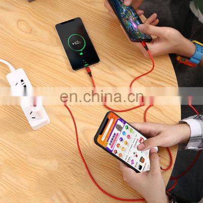3 in 1 Charging Cable Usb Cable 2.4A Charger Micro USB Type C Data Cable For IOS/Type-C/Android photo-5