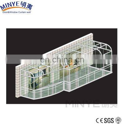 Arc Roof Balcony Glass Sun Room Sunshade Aluminum Patio Room photo-2