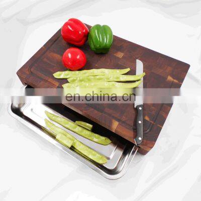 Large Walnut Wood Cutting Chopping Board Wholesale With Juice Grooves