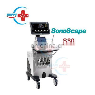 Sonoscape S30 best 3D/4D color doppler trolley ultrasound machine price/Sonoscape S30