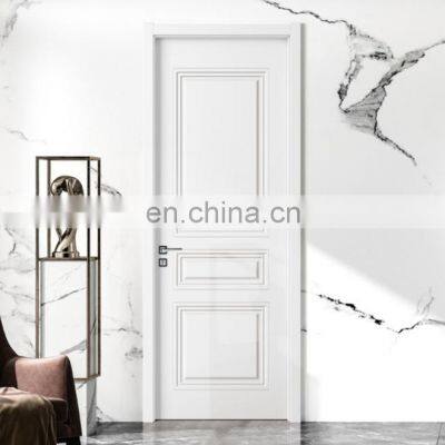 Economic House Apartment Door with 5mm MDF board Hinged Interior Bedroom door Painting Free MDF Door