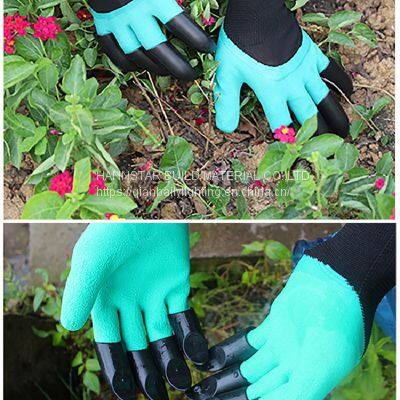 Rubber Lawn Worker Gloves Cheap Horticultural Creative Comfortable Latex Garden Gloves with Claws