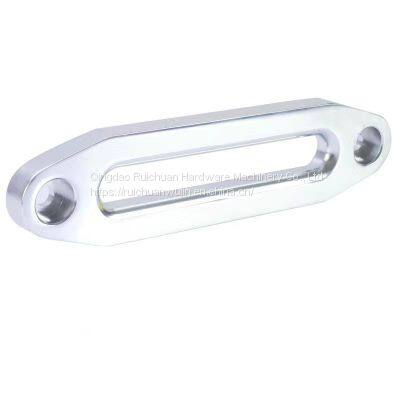 Outdoor Off-road Vehicle Silver Nylon Winch Aluminum Alloy Rope Guide Rope Stopper Accessories Winch Rope Exit Rope Mouth